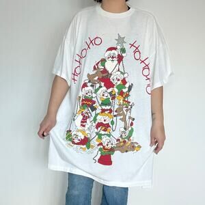 Vintage 90s Beanzie Christmas Pajama Dress. One Size